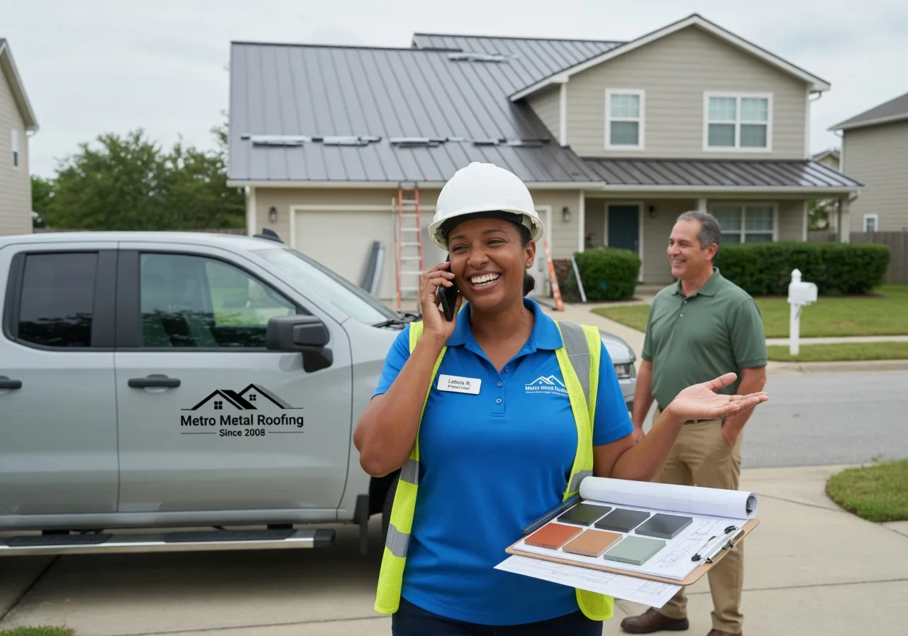 Storm Damage Metal Roof Repair in De Tour Village, MI